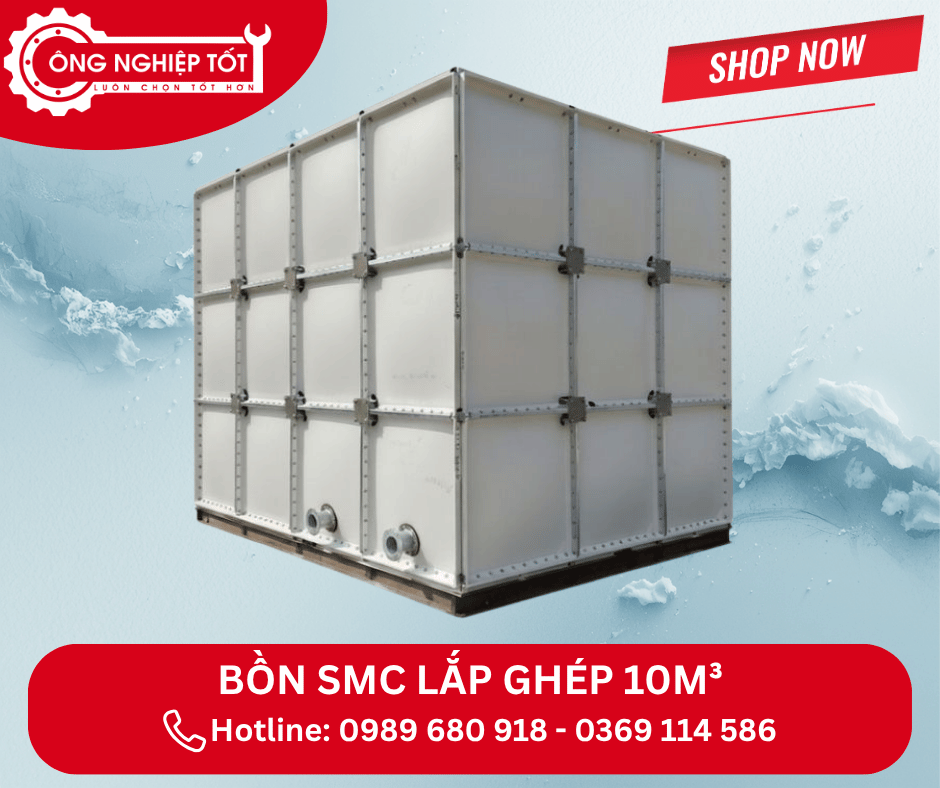 Địa chỉ mua Bồn SMC lắp ghép 10m³ chính hãng, giá tốt